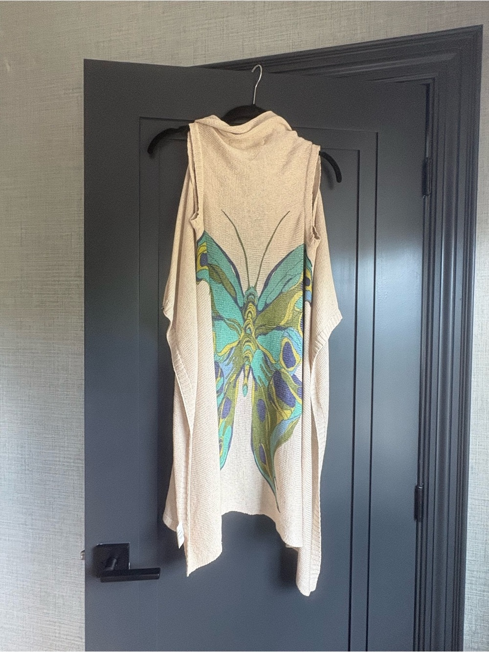 sparrow Beige Knit Open Cardigan